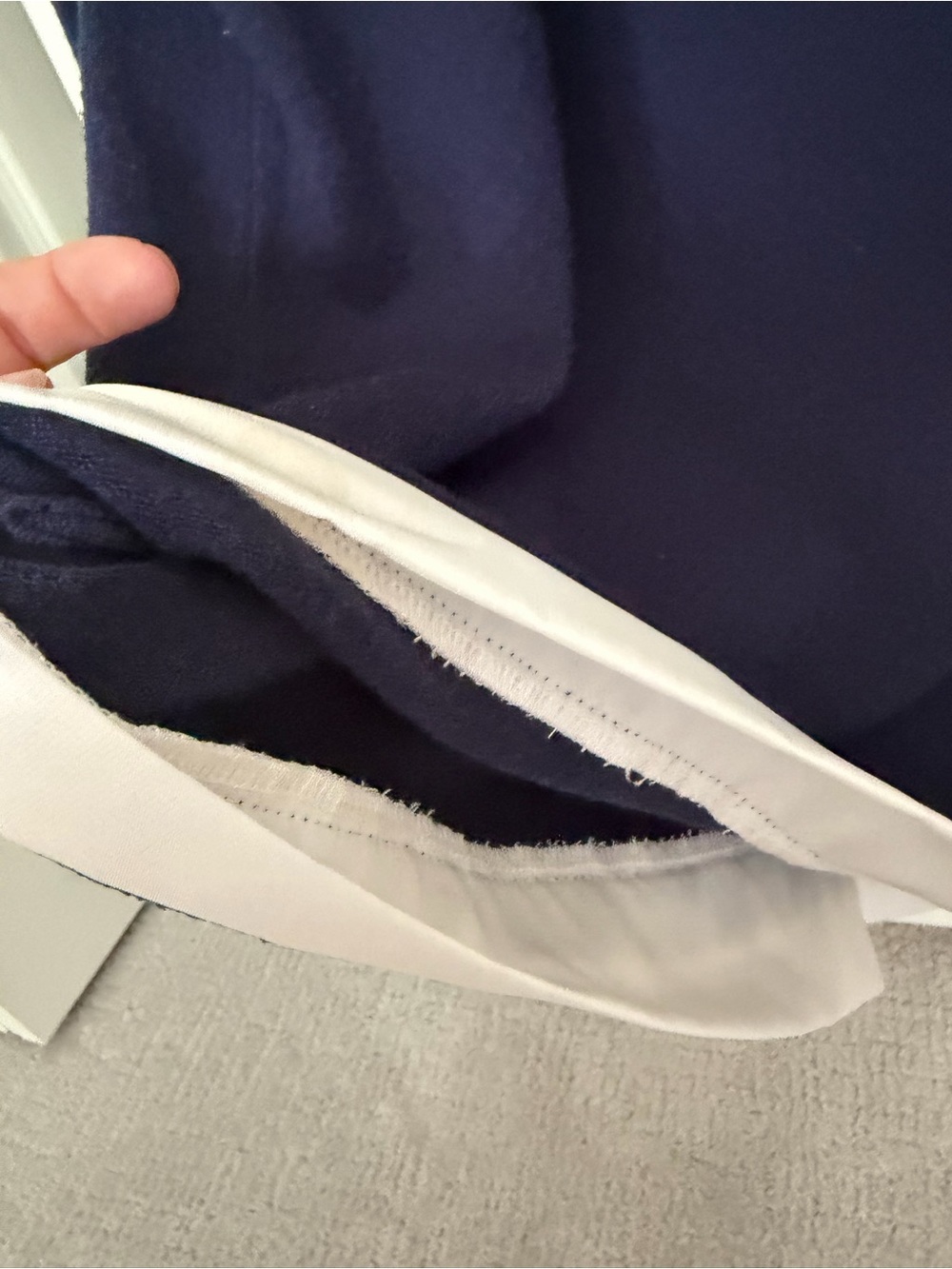 Pinch Navy Cardigan with White Trim - Picture 4 of 6